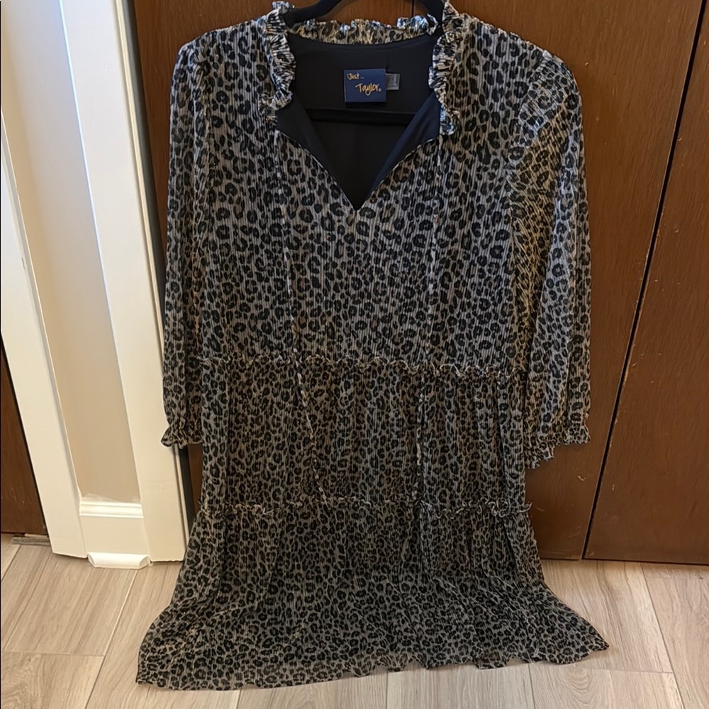 Cheetah Long Sleeve Dresss